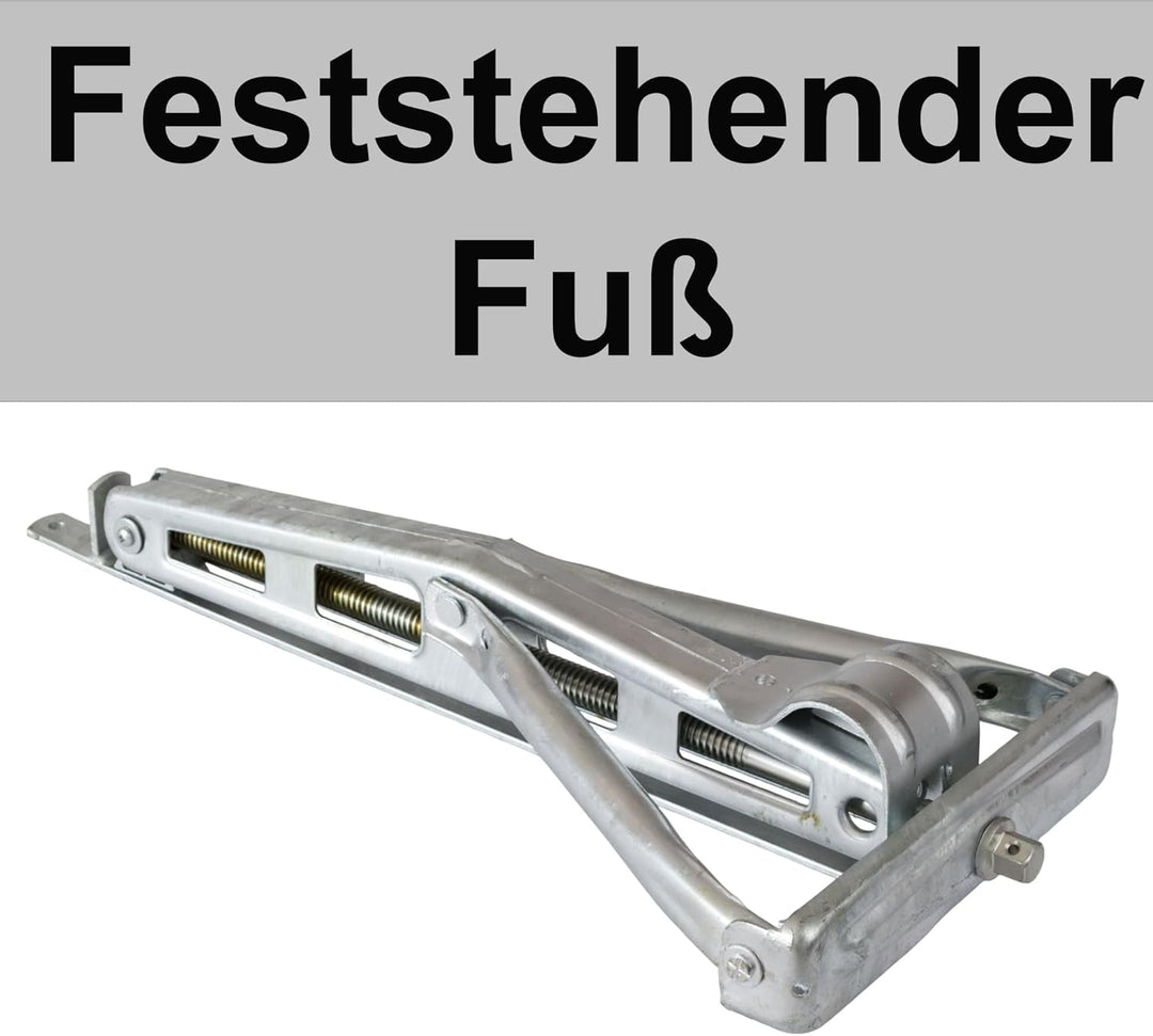 Ausdrehstütze Eckstütze aus Stahl Stützbein geeignet für Caravan Trailer PKW-Anhänger Abstützung Niv