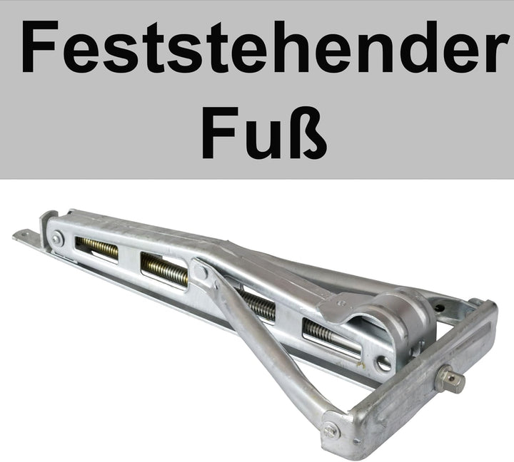 Ausdrehstütze Eckstütze aus Stahl Stützbein geeignet für Caravan Trailer PKW-Anhänger Abstützung Niv
