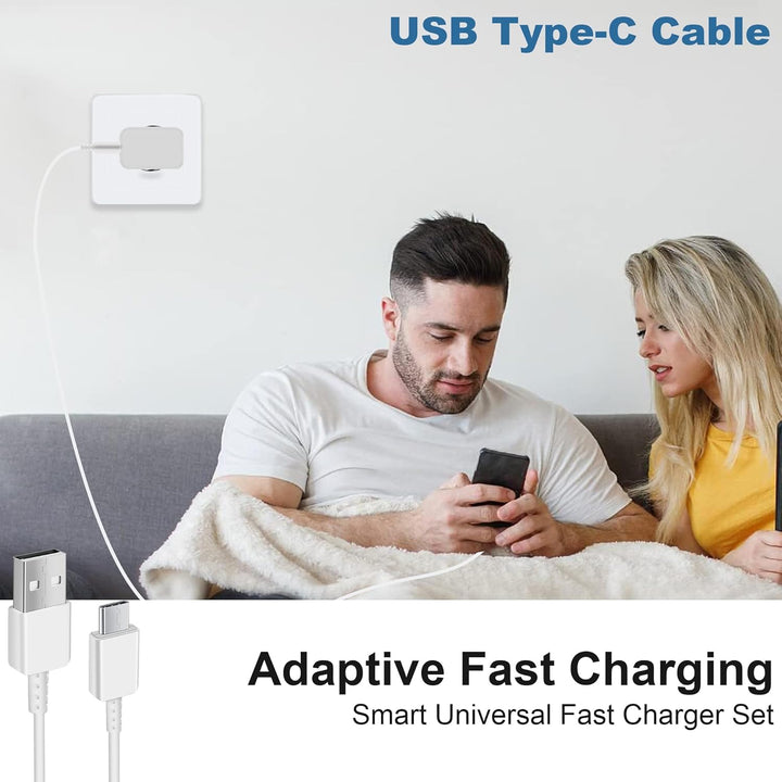 3er Pack USB Ladegerät mit Ladekabel Original USB Typ-C für Samsung Galaxy A15 A14 A13 A04S A71 A55