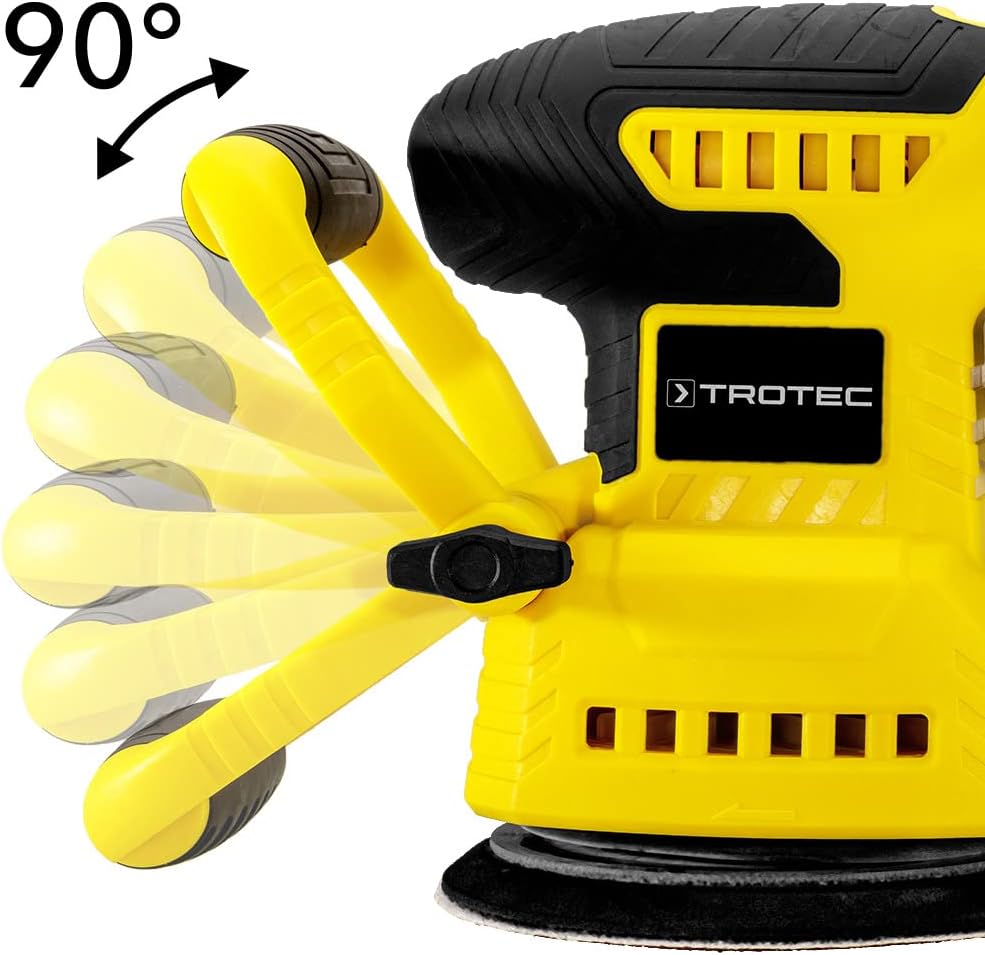 TROTEC Akku Schleifmaschine PESS 10-20V – Schleifer 65 Watt, Multi Akku 20 V 2 Ah, Drehzahlstufe 3.0