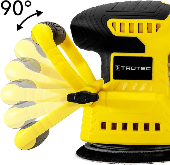 TROTEC Akku Schleifmaschine PESS 10-20V – Schleifer 65 Watt, Multi Akku 20 V 2 Ah, Drehzahlstufe 3.0