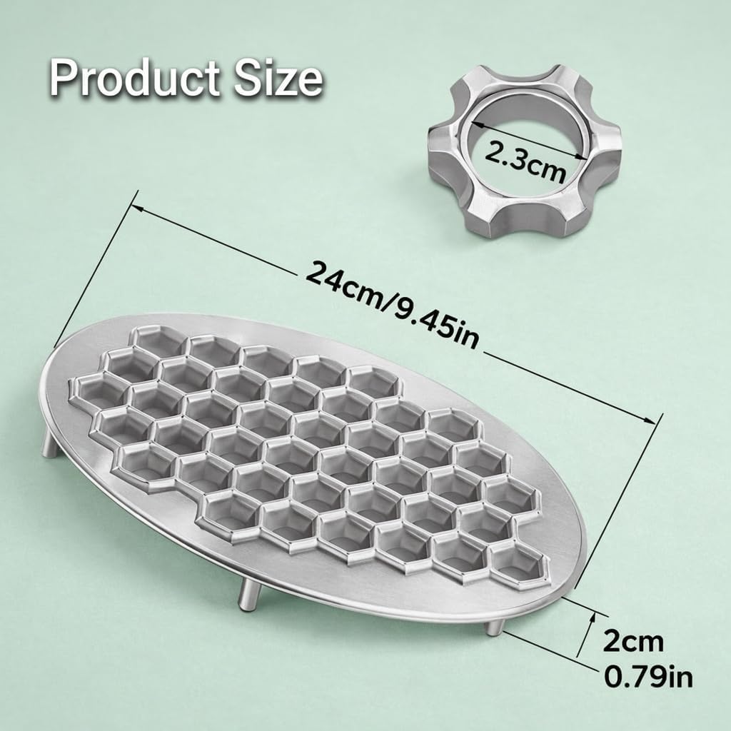 Pelmeni Maker, Teigtaschenfomer aus Aluminiumlegierung, Gulliver Teigform für 37 Pelmeni, DIY Form,