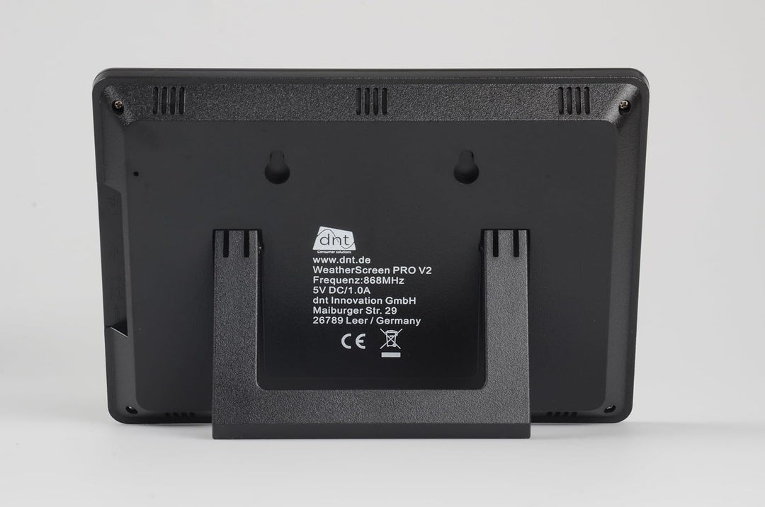 dnt WiFi-Wetterstation WeatherScreen PRO V2, Wetter- und Raumklima stets unter Kontrolle, DNT000026