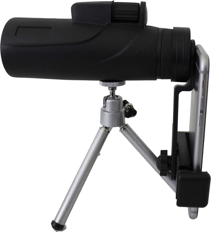 Antik 2000 Fernglas Wasserdicht 12x Vergrösserung für Handy Monokular 12x50 mit Telefonhalterung zur
