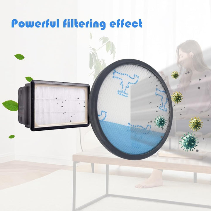 2 Sätze RO3731 Filter, Ersatzfilter für Rowenta Compact Power Silence Force Cyclonic Staubsauger RO3