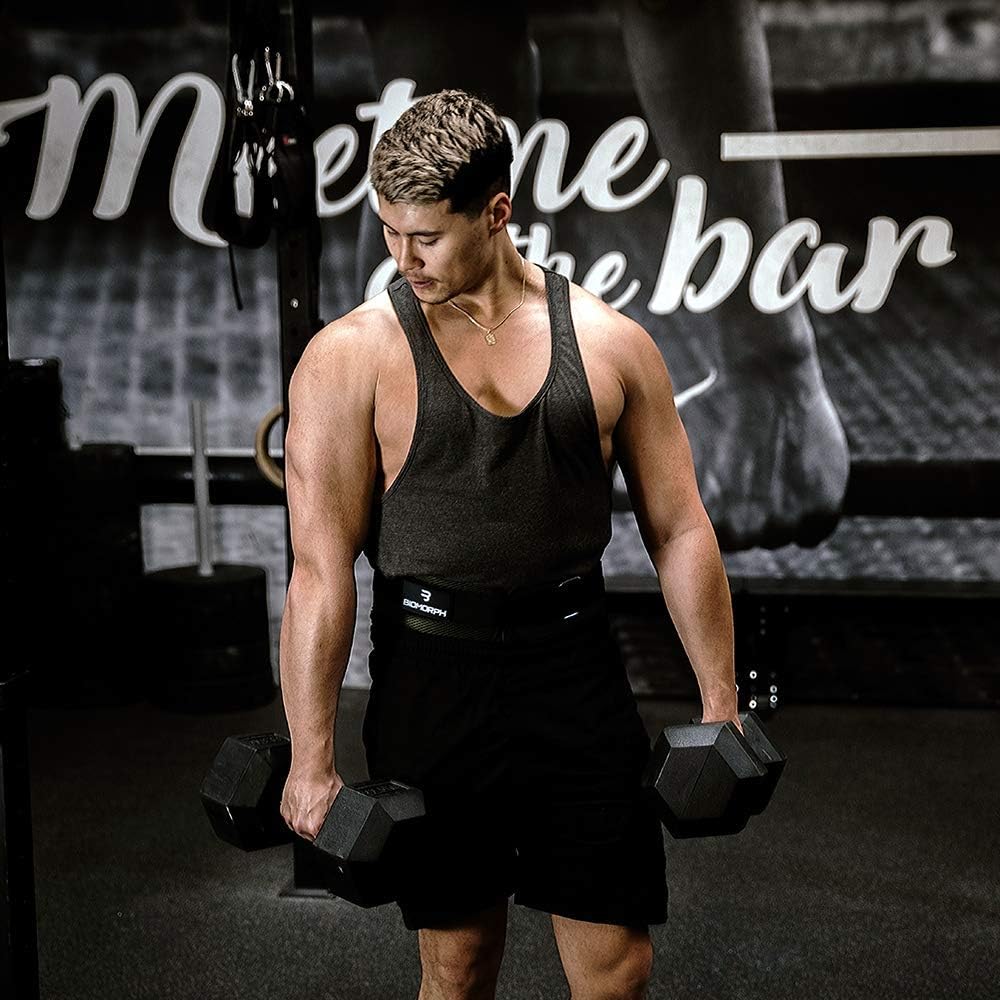 BIOMORPH Gewichthebergürtel für Krafttraining, Powerlifting, Bodybuilding, Crossfit für Damen und He