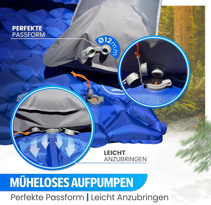 Isomatte Outdoor [Kleines Packmass & Ultraleicht] Luftmatratze perfekt für Camping, Wandern, Backpac