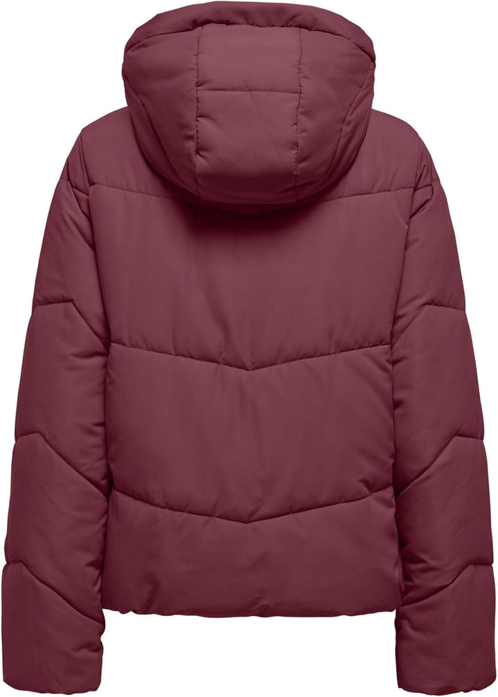 ONLY Damen Onlmaggi Life Short Puffer Cc Otw Onlmaggi Life Short Puffer Cc Otw (1er Pack) XS Caberne