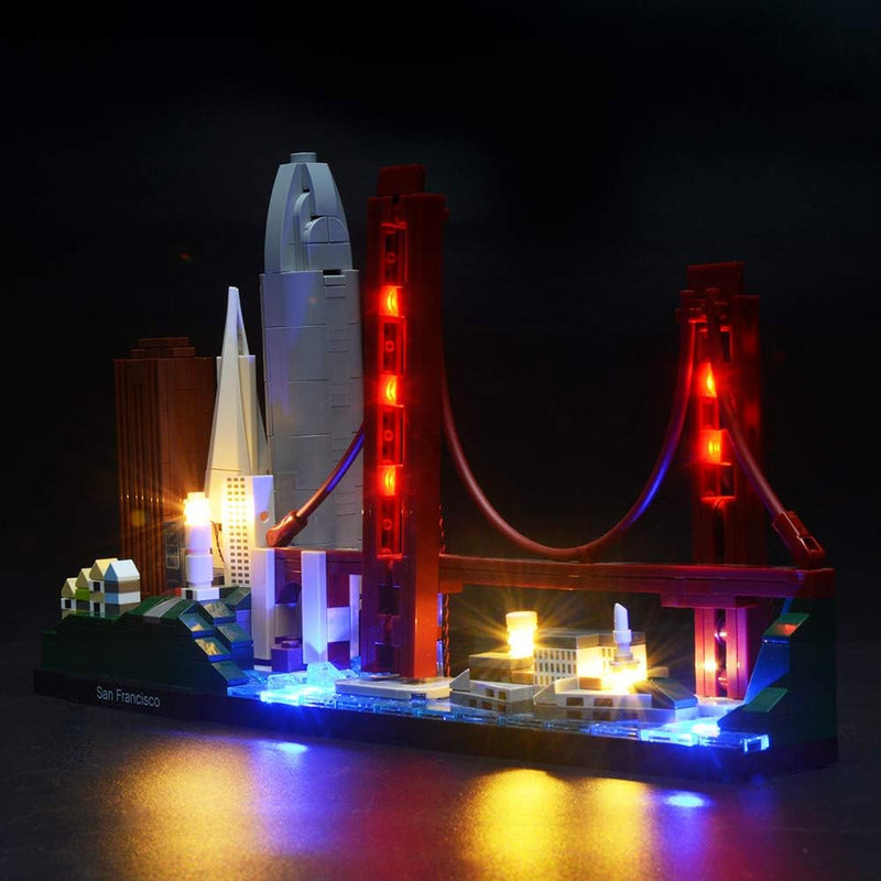 BRIKSMAX Led Beleuchtungsset für Architecture San Francisco, Kompatibel Mit Lego 21043 Bausteinen Mo