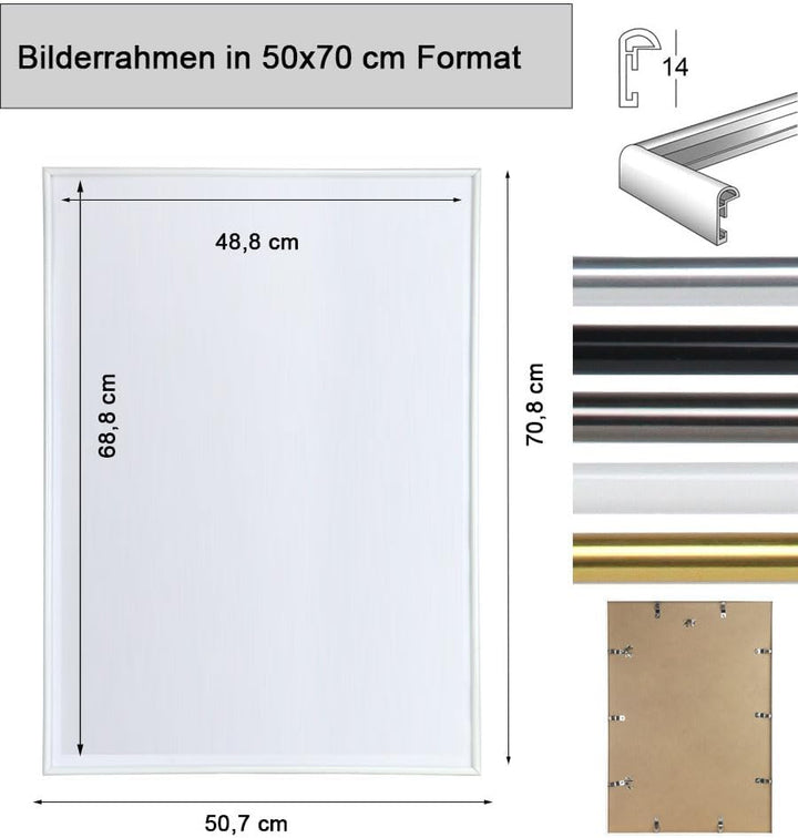 IDEAL TREND 2er 3er 5er Pack Photo Style Set Bilderrahmen Wanddeko Collage Poster Kunststoff Rahmen: