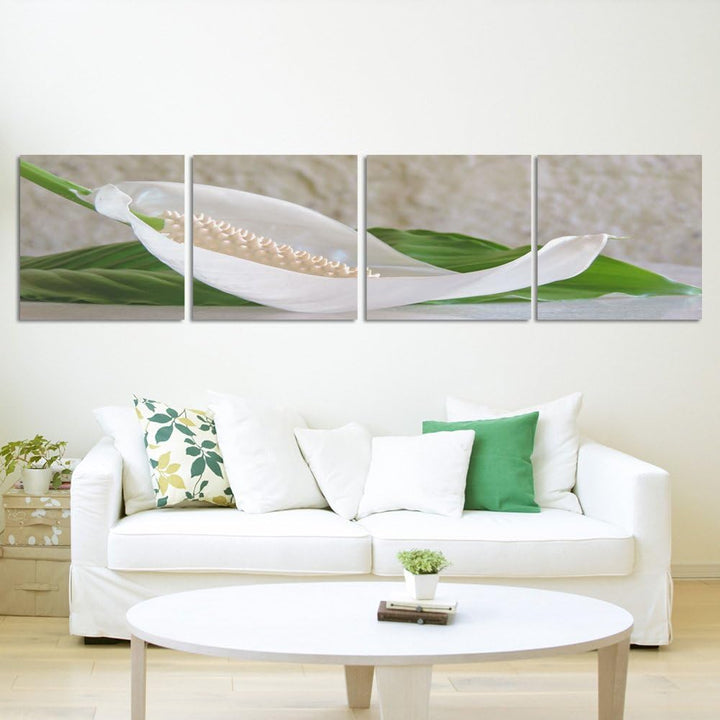 Feeby. Leinwandbild, Bilder, Wand Bild - 4 Teile - Panoramabild, Wandbilder, Kunstdruck 200x50 cm, A