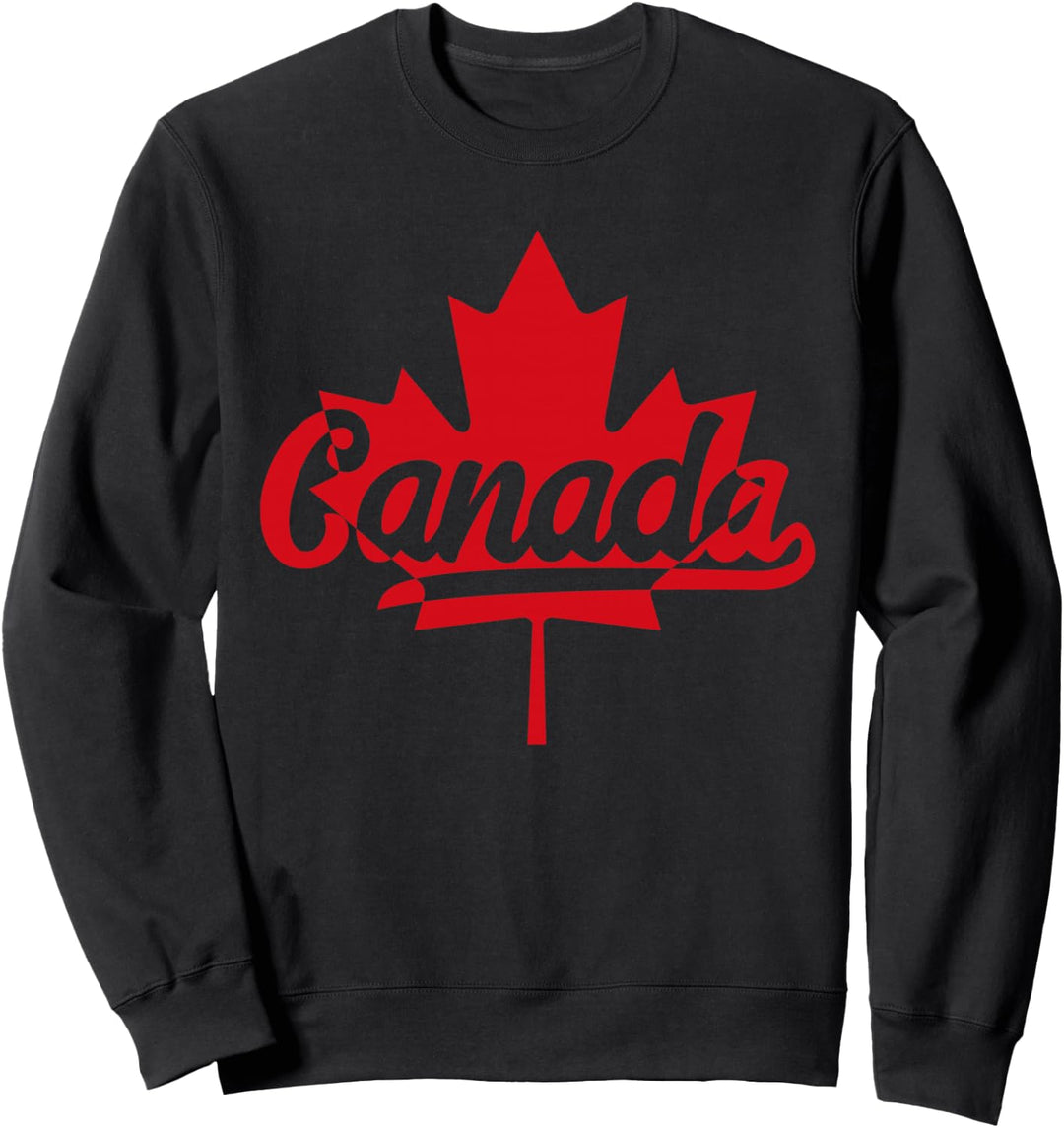 Kanada Flagge Ahorn Blatt Blatt Stolz Kanadisch Sweatshirt
