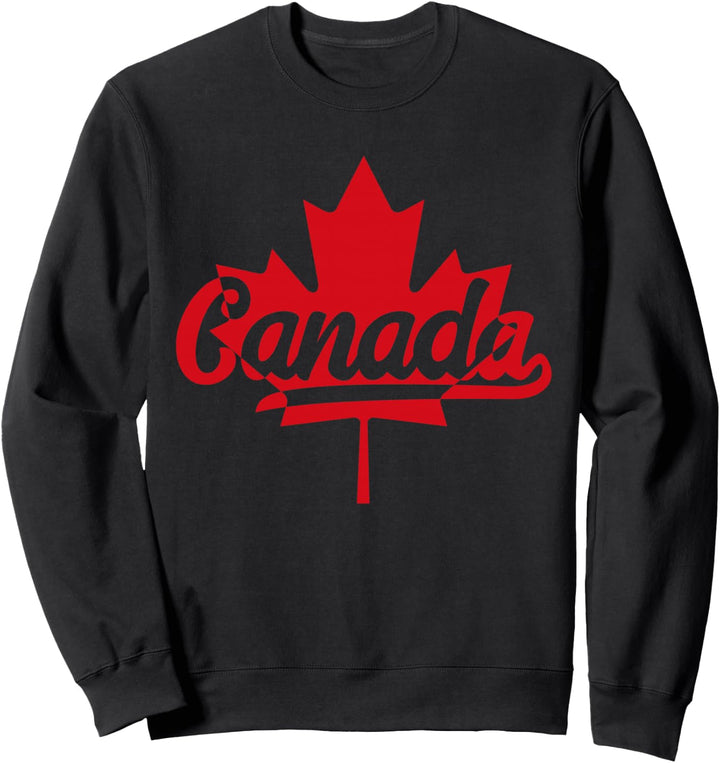 Kanada Flagge Ahorn Blatt Blatt Stolz Kanadisch Sweatshirt