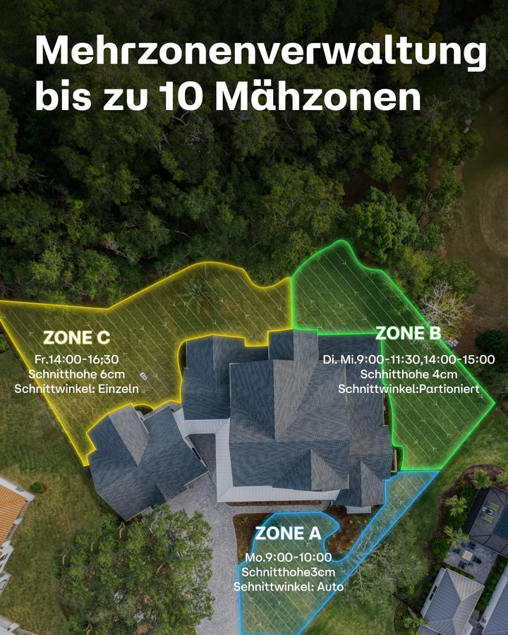 Mähroboter ohne Begrenzungskabel T600, Max. 800㎡, Automatische Kartierung, Kartenerweitern ohne Neum