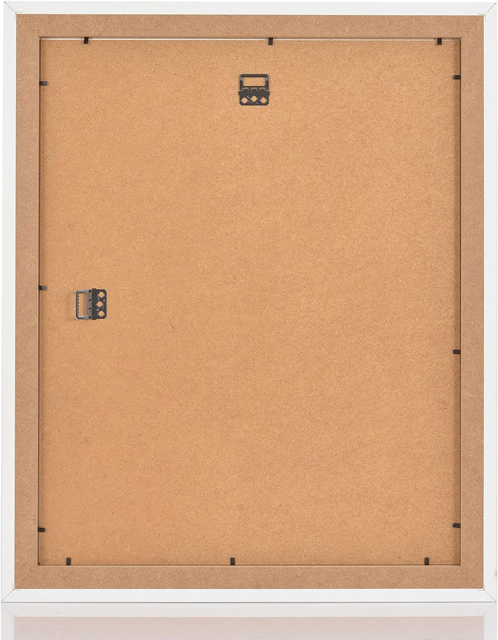 rahmengalerie24 Bilderrahmen 33x98 cm New Rio Rahmen weiss Holz Acrylglas ohne Passepartout Portrait