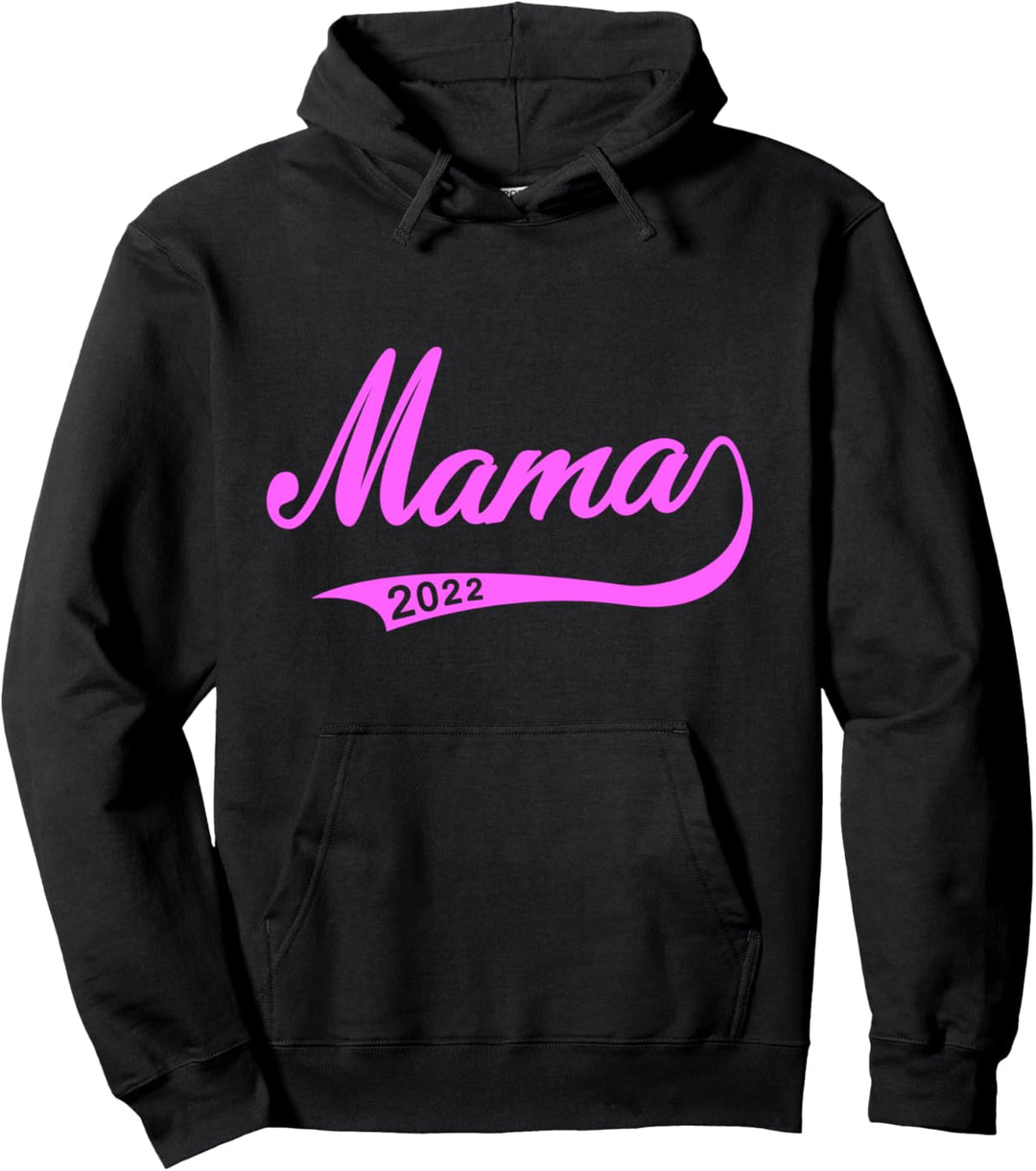 Mama 2022 Minimalistisch Outfit Werdende Mutter Mom Vintage Pullover Hoodie