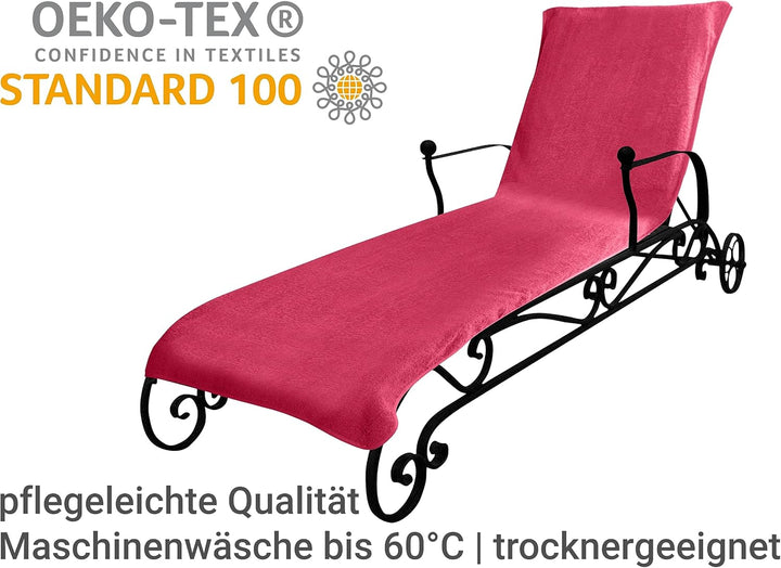 Dyckhoff Doppelpack Schonbezüge für Gartenstuhl & Gartenliege 277.297, Gartenliege (70 x 200 cm), Bo