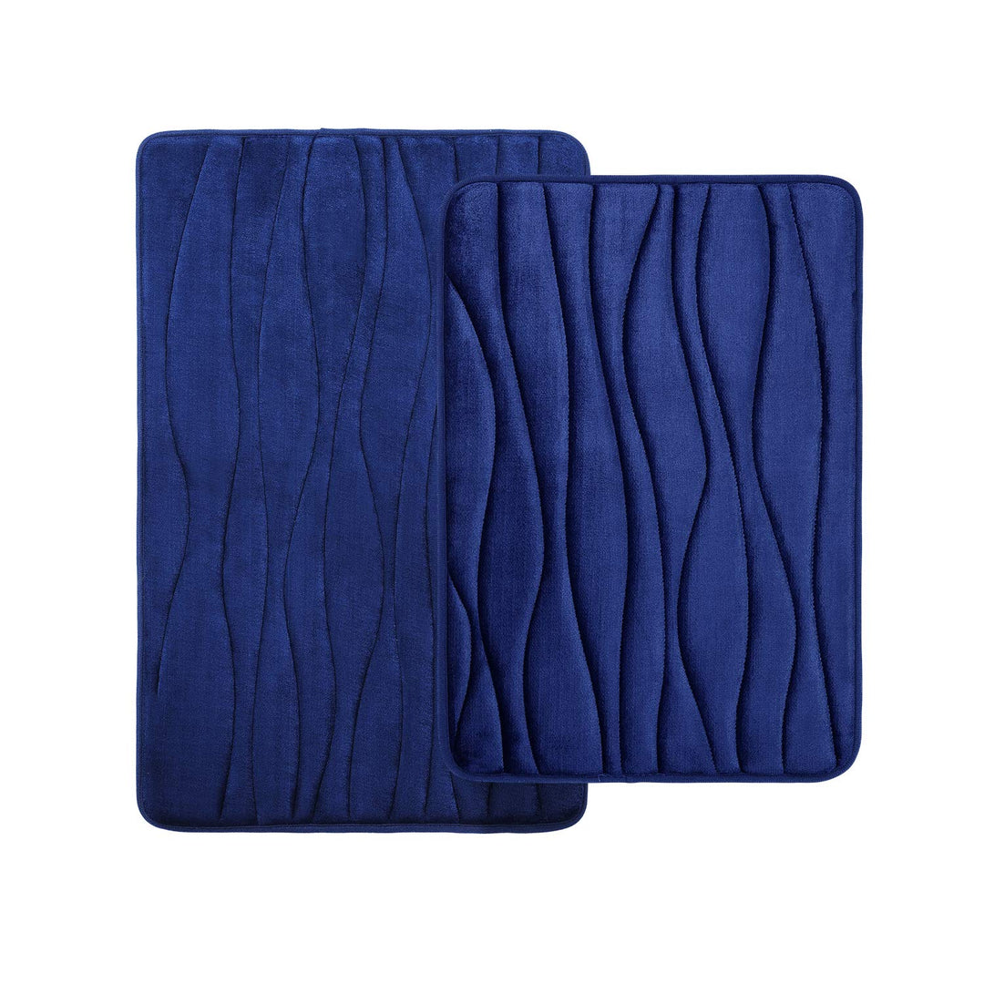 Homaxy Badematten Set 2 teilig Memory Foam Saugfähige Badteppich Set rutschfeste Waschbar Badvorlege