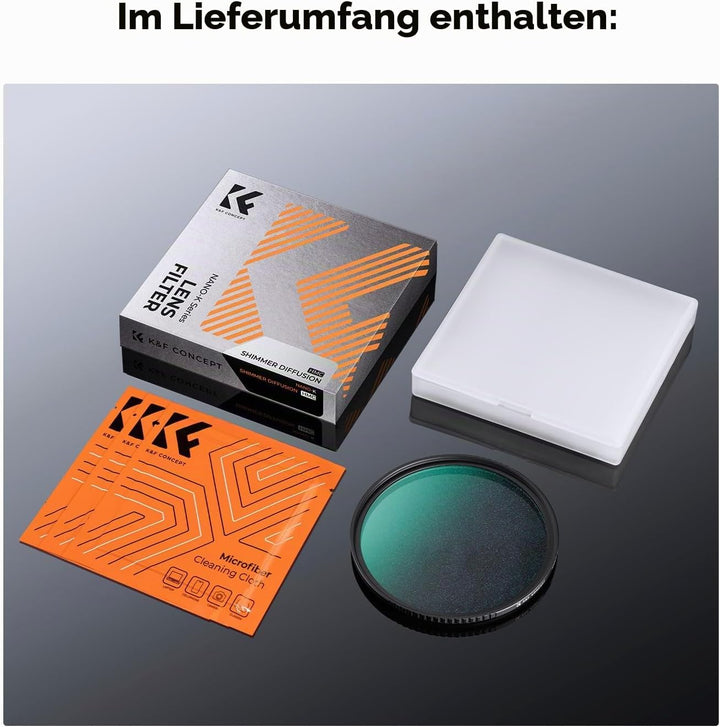 K&amp;F Concept Nano-K Serie Shimmer Diffusion Filter 67mm aus Optisches Glas mit 18 Schichten Nano-Besc