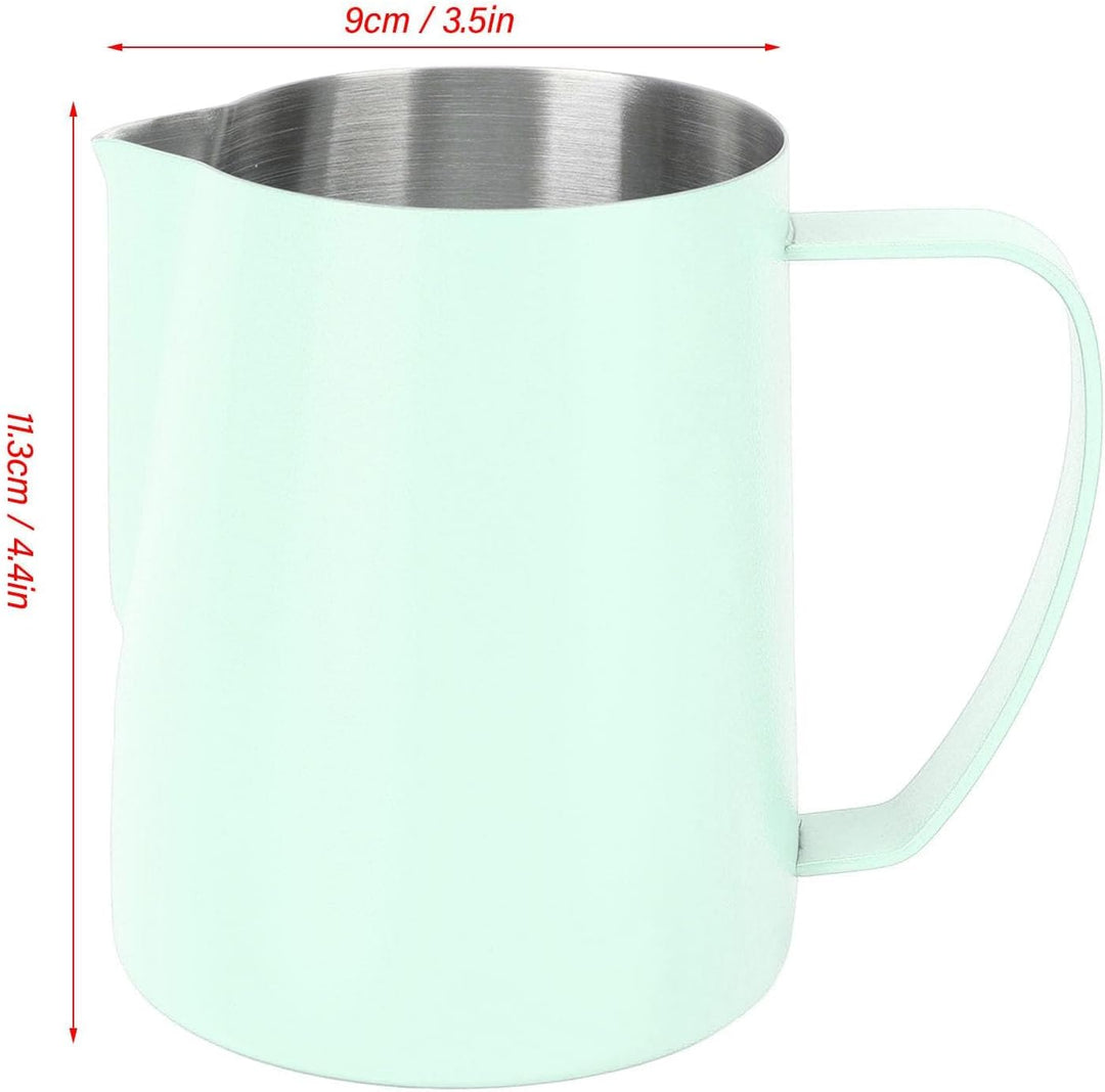 Milchaufschäumkrug, 480 Ml, Espresso-Dampfkrug, Edelstahl-Milchkännchen, Milchaufschäumbecher, Milch