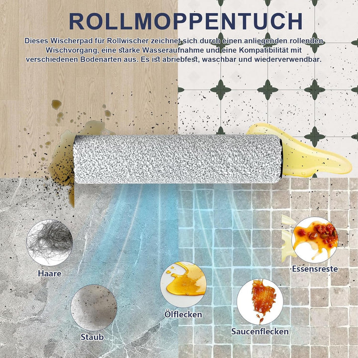 3 Bürstenrolle und 3 Filter Zubehör für Tineco Floor One Stretch S6/ S6 stretch lite/Switch S6 Stret