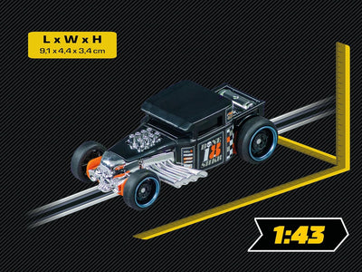 Carrera GO!!! Bone Shaker Slotcar I Massstab 1:43 I Offizielle Hot Wheels