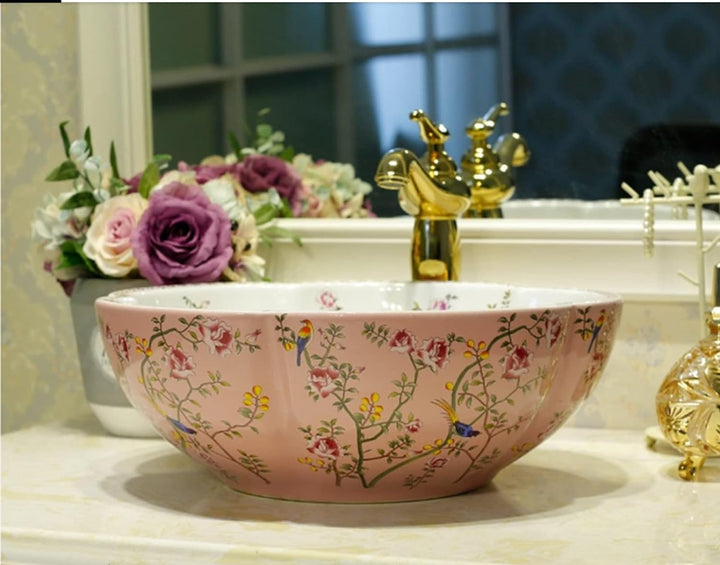 Badezimmerarmatur Luxus Gold Waschbeckenarmatur für Badezimmer Waschbecken hohe Armatur für Eitelkei