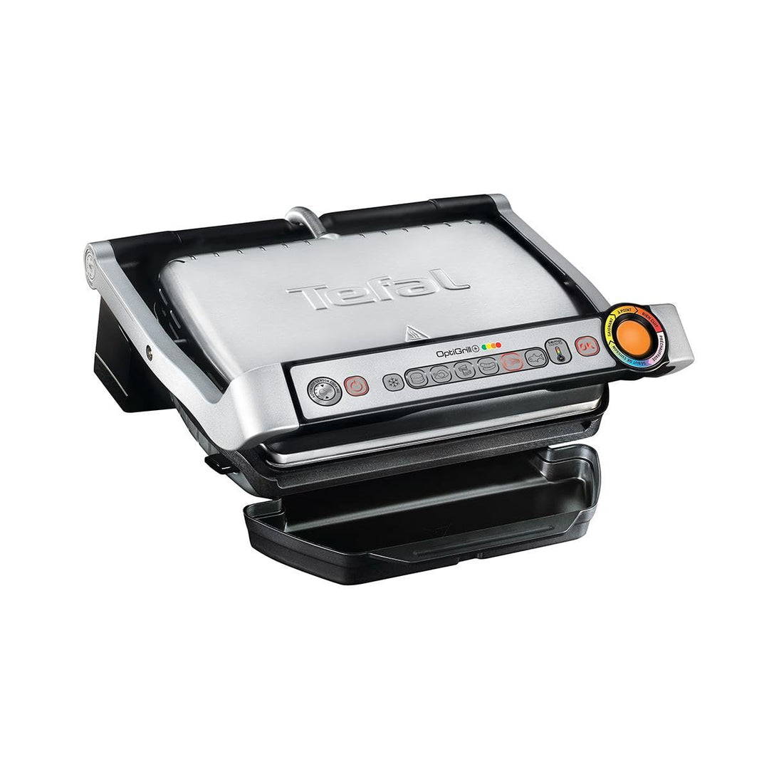 Tefal OptiGrill GC712D34 Kontaktgrill, 6 automatische Programme, Garstufenanzeige, 4 manuelle Temper