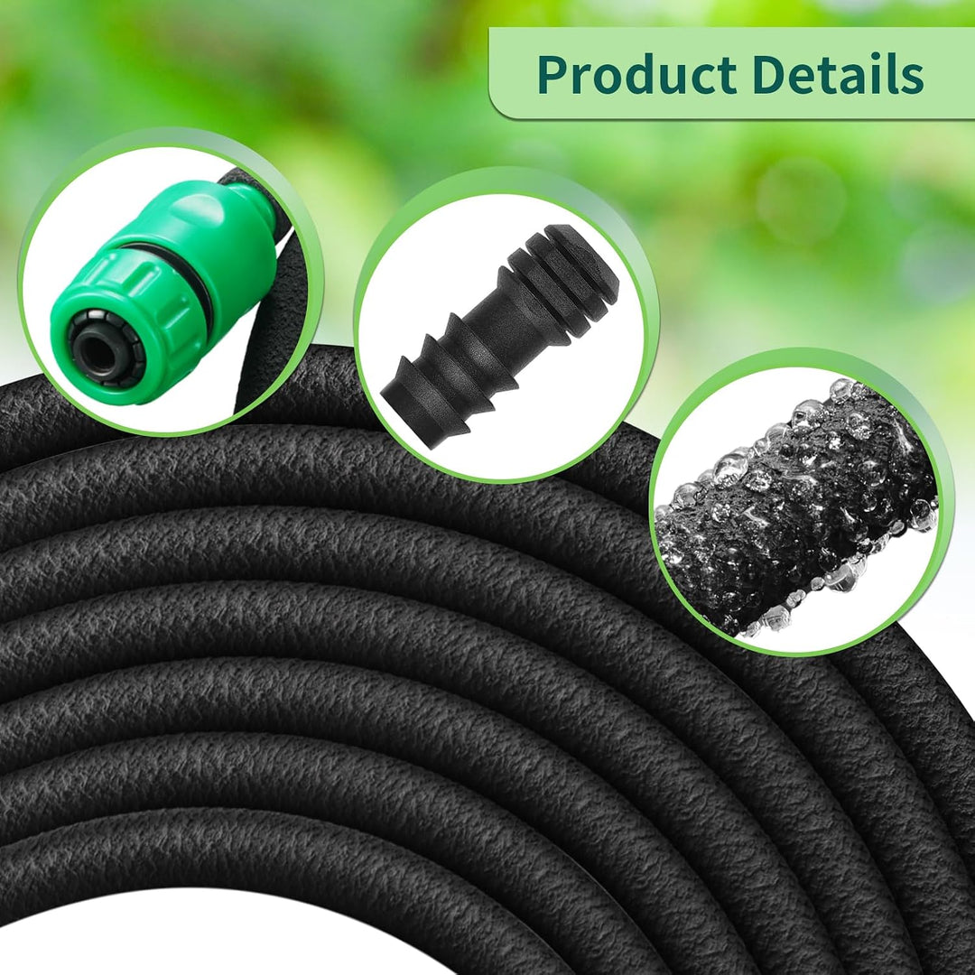 Tropfschlauch Set, Garten Tropfschläuche, Perlschlauch für Tropfbewässerung, Bewässerungsschlauch mi