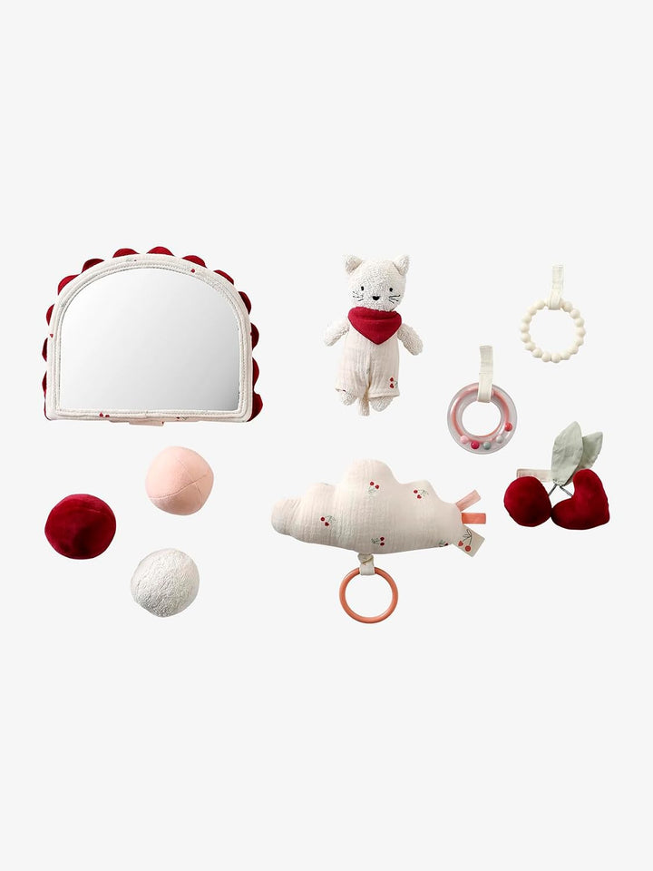 VERTBAUDET Baby Activity-Decke wollweiss Cherry, wollweiss Cherry