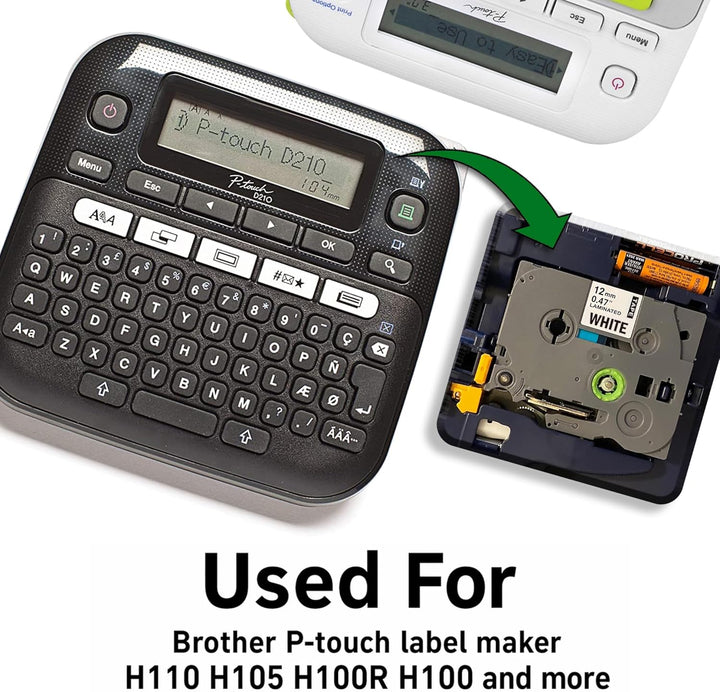 Kamo Schriftbänder 7er-Pack kompatibel Brother Schriftband P-touch Bänder TZe-231 431 531 631 731 (1