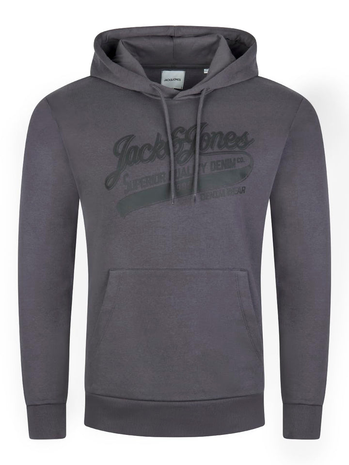 JACK & JONES Herren Kapuzenpullover JJEADRIAN Hoodie Sweatshirt Pullover Kapuze Kängurutaschen Regul