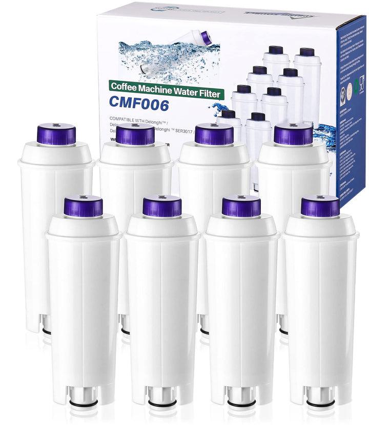 Waterdrop Wasserfilter,Kaffeefilter Kompatibel mit DeLonghi DLSC002, SER3017 & 5513292811 （8 Stück）