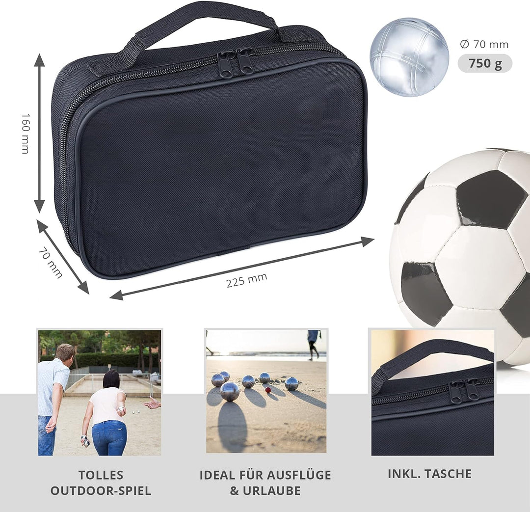 Monsterzeug Boccia Set, Boule Kugeln, Bocciakugeln für Outdoor Spass, Sport Spiel für Draussen