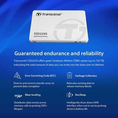 Transcend SSD225S 2.5" 1000 GB Serial ATA III 3D NAND, TS1TSSD225S