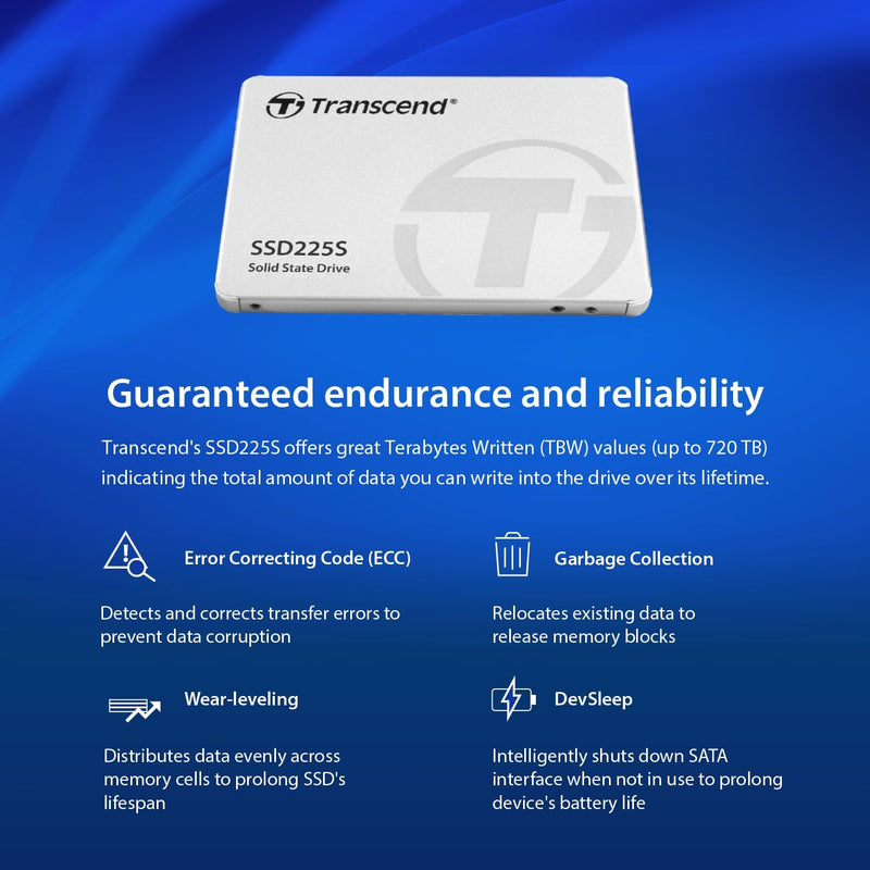Transcend SSD225S 2.5" 1000 GB Serial ATA III 3D NAND, TS1TSSD225S