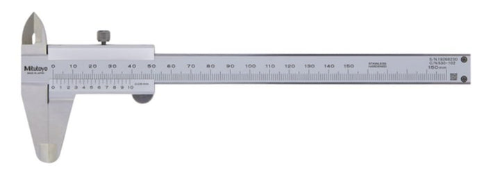 Mitutoyo 530-102 Standard-Nonius Messschieber, 0-150 mm