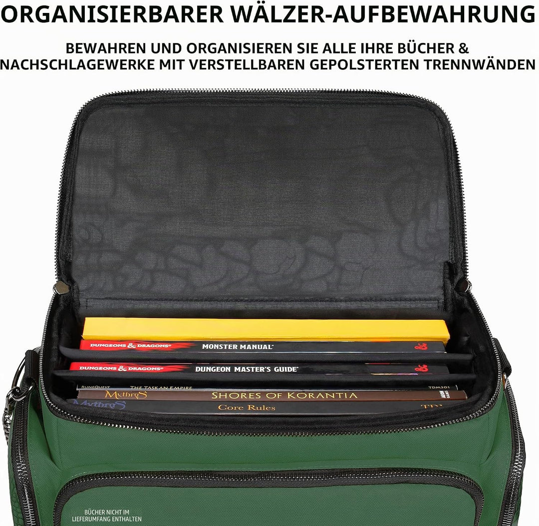 ENHANCE Tabletop RPG-Tasche des Abenteurers, Sammleredition - DND-Tasche mit Tabletop-Miniaturen-Auf