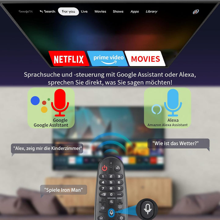 Gvirtue Magic Fernbedienung für LG TV Fernbedienung für LG MR20GA AKB75855501 MR19BA MR18BA Magic Re