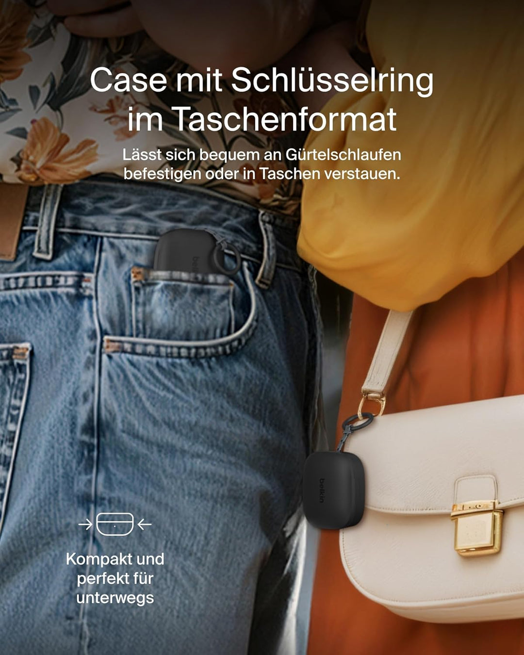 Belkin SoundForm Anywhere In Ear Kopfhörer Kabellos Bluetooth 6.0 für Seitenschläfer, Leicht, Komfor