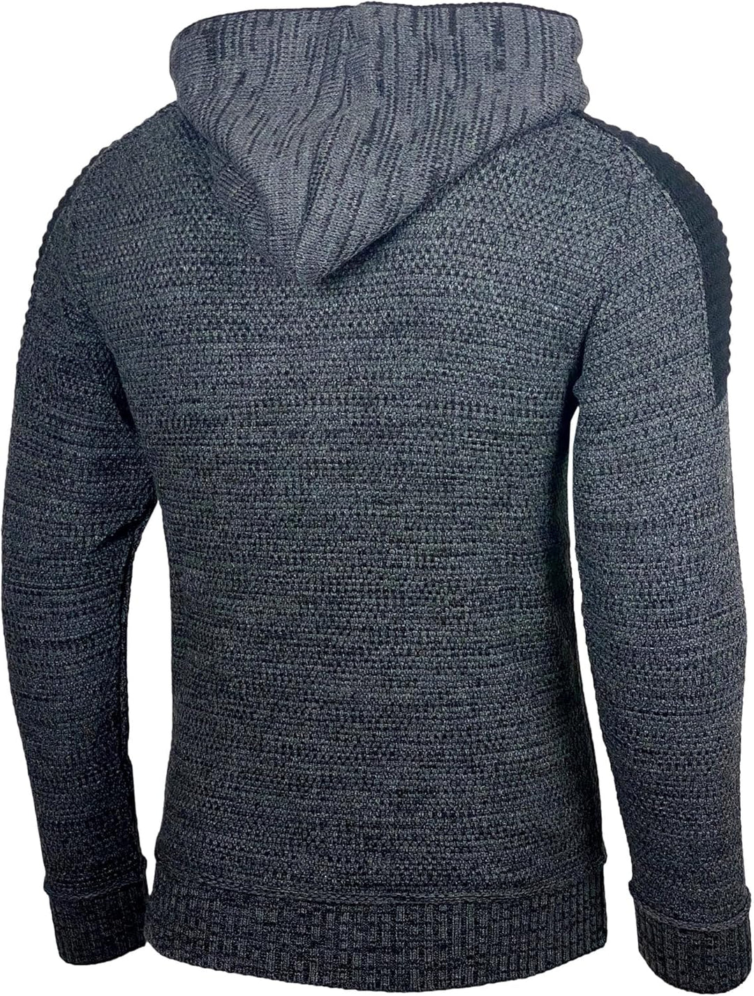 Baxboy Herren Strick-Pullover Kapuzenpullover Moderne Männer Pulli Grobstrick Strickjacke Winter-Fre