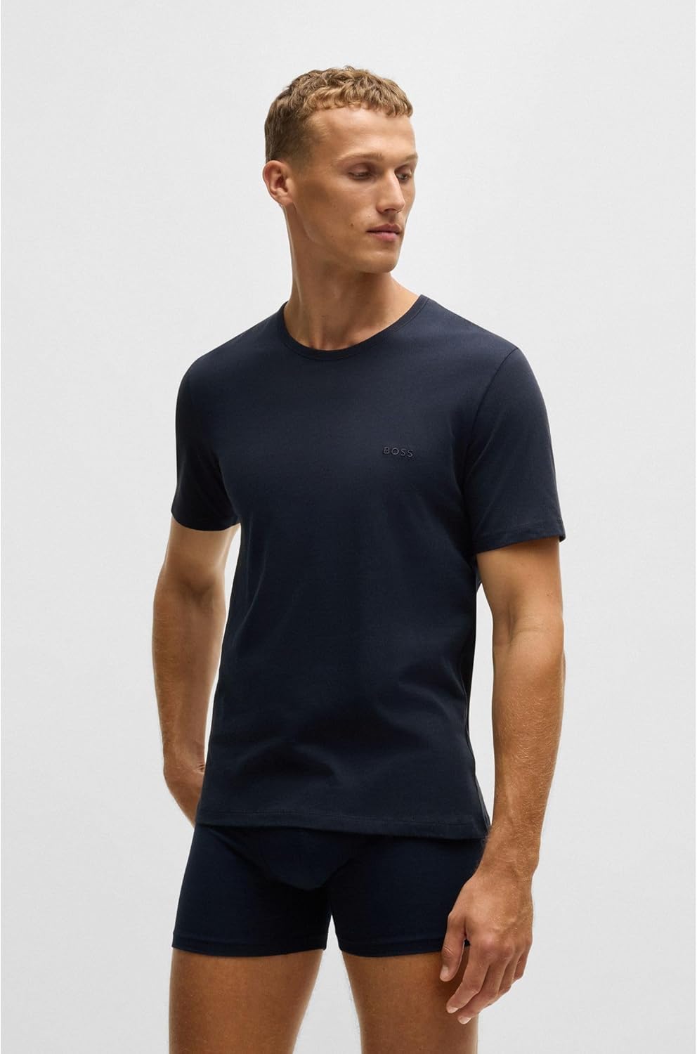 BOSS Herren R-Neck T-Shirt, 3er Pack, S Gr&#xFC;n399