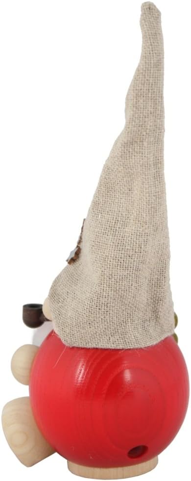 Seiffener Volkskunst | Räuchermann Figur | Waldzwerg 19 cm | Räucherfigur | Räuchermännchen Erzgebir