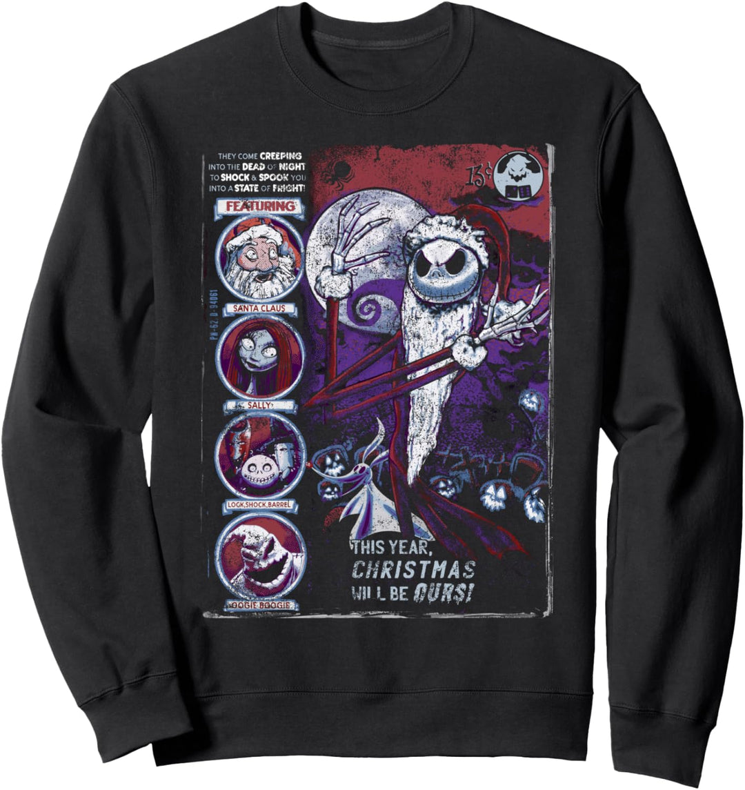 Nightmare Before Christmas First Weihnachten Comic Cover Sweatshirt