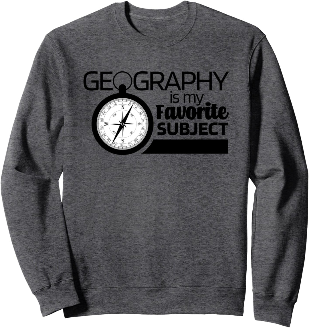 Lustige Geografie ist mein Lieblingsfach Student Travel Design Sweatshirt