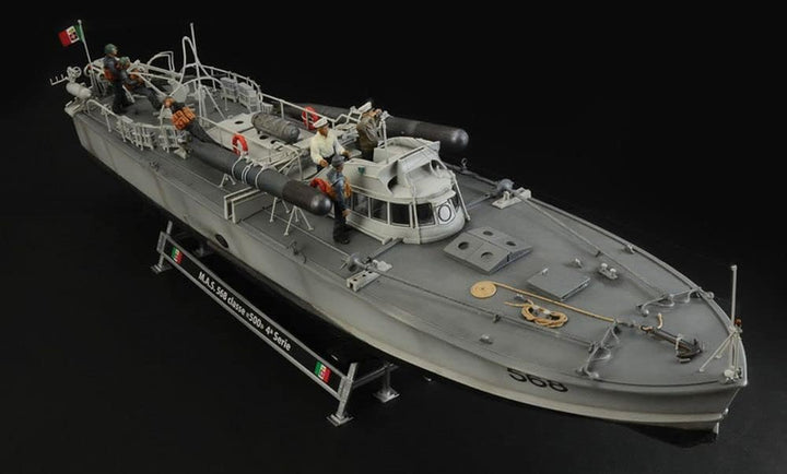 Italeri 5626S 5626S-1:35 M.A.S. 568 4a Torpedoboot m. Crew, Modellbau, Bausatz, Standmodellbau, Bast