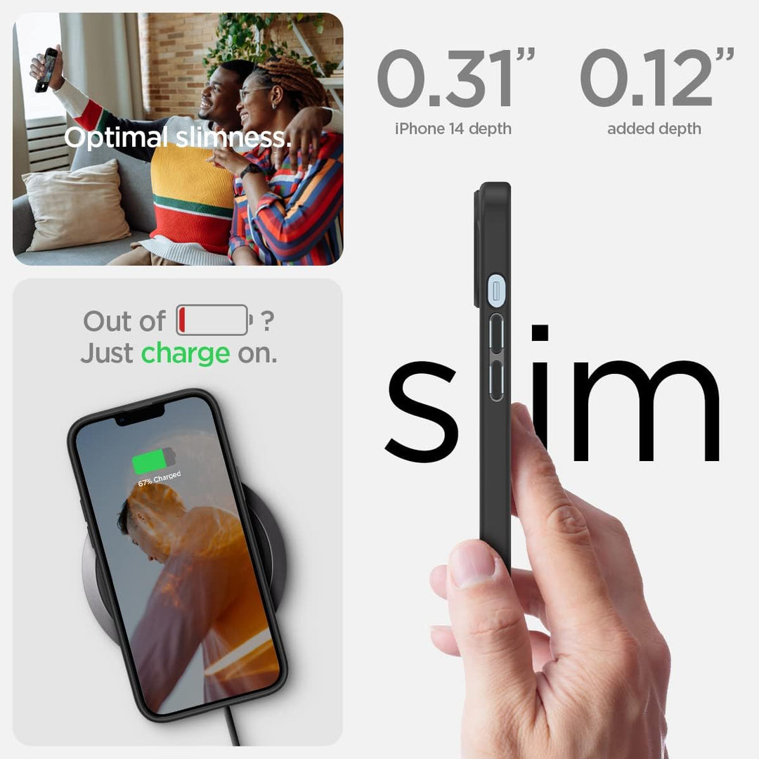 Spigen für iPhone 14 Ultra Hybrid Hülle [Anti-Yellowing] Case Handyhülle Schutzhülle Cover Transpare