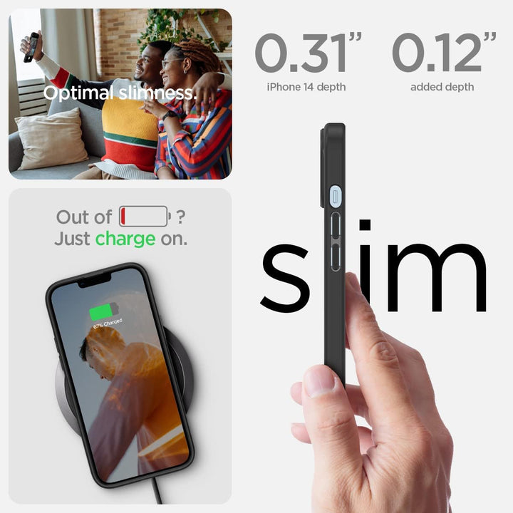 Spigen für iPhone 14 Ultra Hybrid Hülle [Anti-Yellowing] Case Handyhülle Schutzhülle Cover Transpare