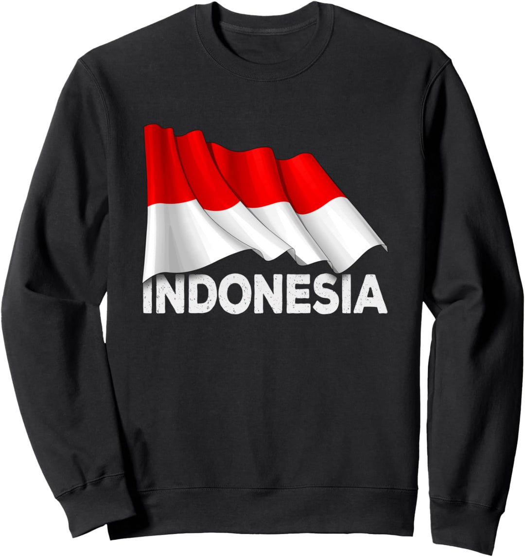 Indonesien Country Shirt - Winken indonesische Flagge Sweatshirt