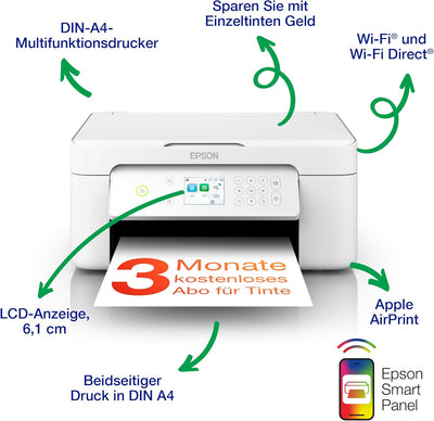 Epson Expression XP-4205 A4 kabelloser Multifunktionstintenstrahldrucker inkl. kostenloser Tinte für